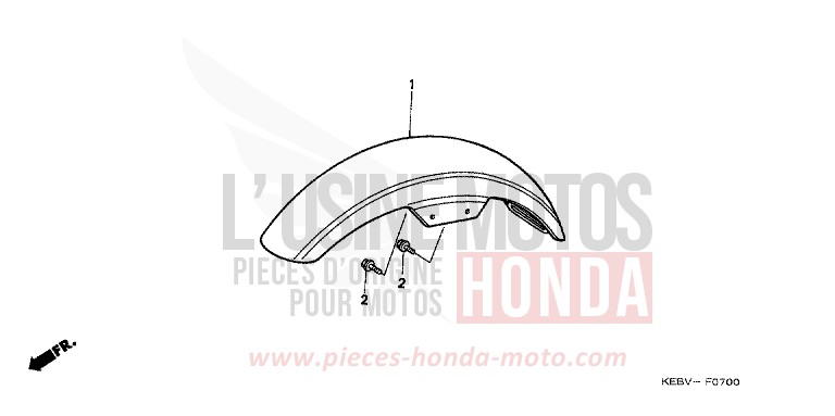 KOTFLUEGEL, VORNE von CA125 REBEL EMINENCE RED METALLIC (R227) von 1998